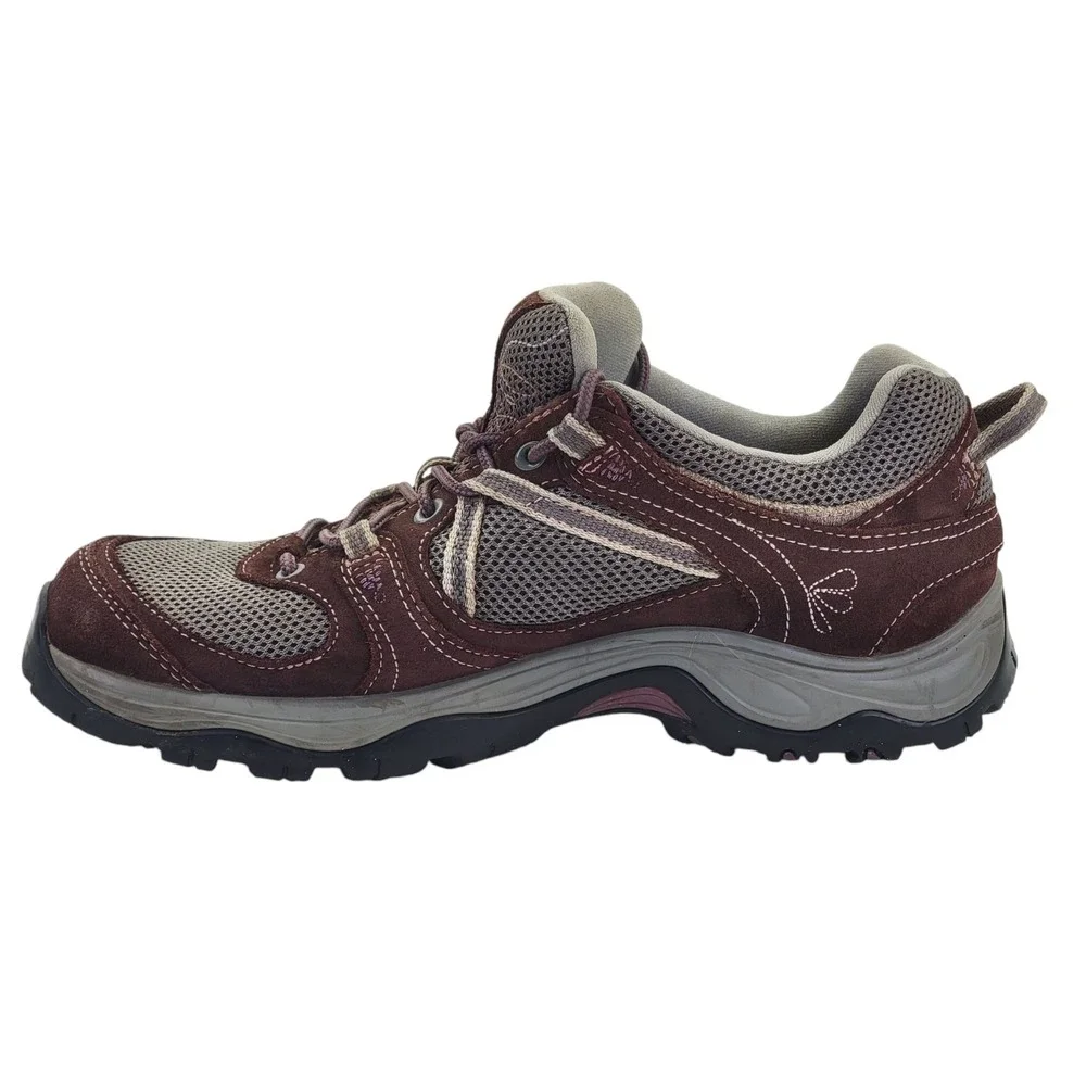 Garmont Amica Women's Brown Suede Mesh Trail Hiking Shoes Vibram‎ Soles US 8.5